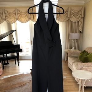 The Limited Scandal Collect. Black Halter Jumpsuit